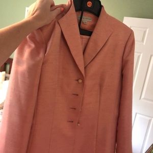 Lord & Taylor pink skirt suit